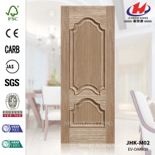 JHK-M02 Decorativo en relieve dos paneles de 3,5 mm Europen Panel de puerta de roble